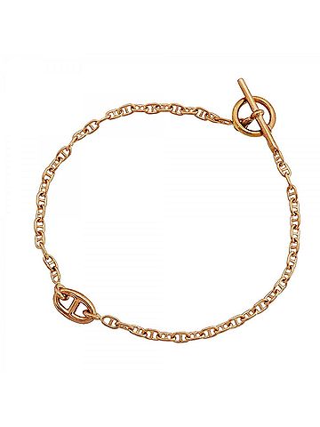 Hermès Hermes Chaine d'Ancre New Farandole TPM Bracelet, 18KPG Pink Gold, Women's (view 1)