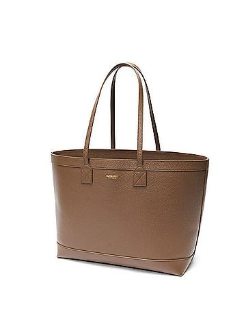 Burberry Burberry tote bag, model number 8084598, leather, brown. (view 1)
