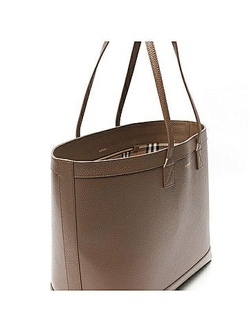 Burberry Burberry tote bag, model number 8084598, leather, brown. (view 2)