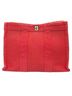 Hermès 100% Cotton Red Hermes Mini Cabas Pouch, Canvas, Red One size - photo 1