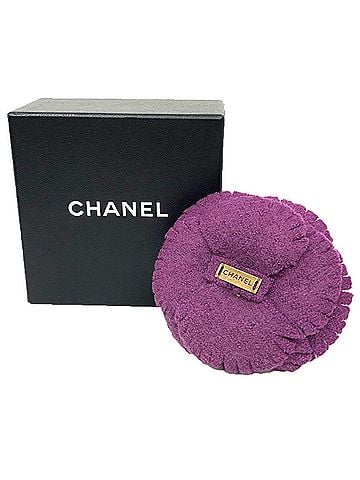 Chanel Chanel Camellia Corsage Brooch, Purple, Women's (view 1)