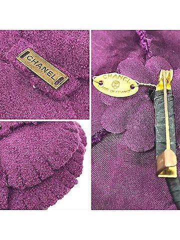 Chanel Chanel Camellia Corsage Brooch, Purple, Women's (view 2)