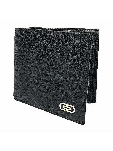 Bvlgari BVLGARI Parentesi Bifold Wallet, Leather, Black, Men's (view 1)