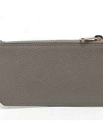 Saint Laurent Saint Laurent Fragment Card Case Coin Holder 631992 Leather Gray (view 2)