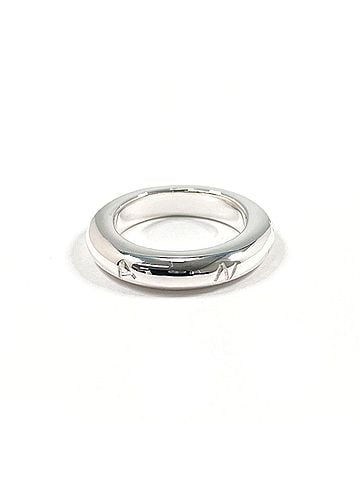 Chanel CHANEL logo vintage ring, sterling silver (925)cm, women's. (view 1)
