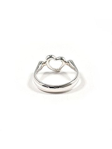 Tiffany & Co. TIFFANY&Co. Tiffany Open Heart Elsa Peretti Ring, Sterling Silver 925, Silver, Women's (view 2)