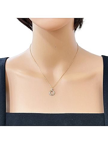 Cartier Cartier Baby Trinity Necklace, 18K Pink Gold, Diamond, Women's, CARTIER (view 2)