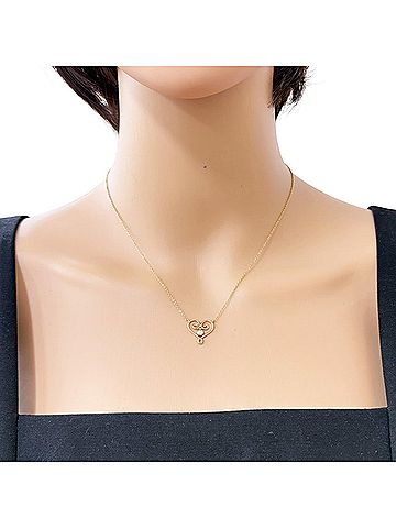 Tiffany & Co. Tiffany & Co. Venezia Goldoni Necklace, 18K Yellow Gold, Diamond, Women's, Heart Design (view 2)