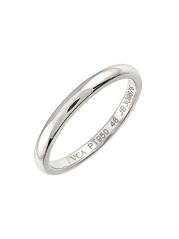 Van Cleef & Arpels Van Cleef & Arpels Tendrement #48 Ring, 2mm wide, Platinum. (view 1)