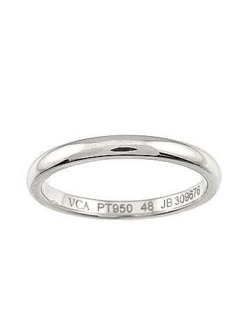 Van Cleef & Arpels Van Cleef & Arpels Tendrement #48 Ring, 2mm wide, Platinum. (view 2)