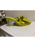 Zara 100% Satin Yellow Heels Size EU 38 - photo 3