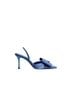 Zara 100% Satin Blue Heels Size EU 39 - photo 1