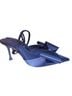 Zara 100% Satin Blue Heels Size EU 39 - photo 2