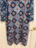 Gretchen Scott Designs Graphic Polka Dots Blue Orange Casual Dress Size XL - photo 6