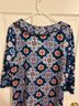 Gretchen Scott Designs Graphic Polka Dots Blue Orange Casual Dress Size XL - photo 7
