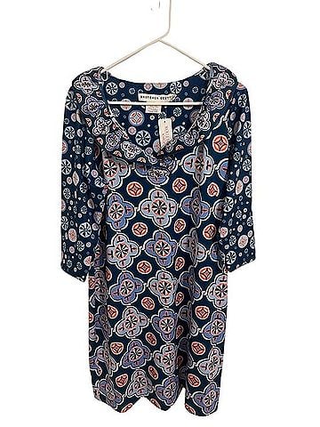 Gretchen Scott Designs Jersey Ruffneck Sundial Geometric Dress Casual Dress (view 1)