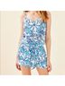 Lilly Pulitzer 100% Polyester Print Blue White Jumpsuit Size M - photo 8