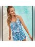Lilly Pulitzer 100% Polyester Print Blue White Jumpsuit Size M - photo 6