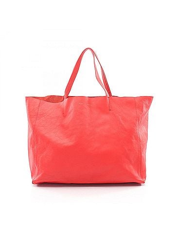 Céline Celine HORIZONTAL CABAS Tote Bag Handbag Leather Women's Red 166113DBT (view 1)