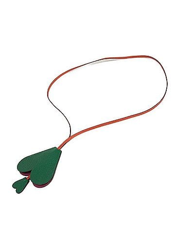Hermès Hermes HERMES Necklace Heart Bell Clochette Coup Random Logo Ring Petit H Taurillon Clemence Chevre H1070518 Men's Women's (view 2)