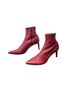 Rag & Bone 100% Leather Red Ankle Boots Size EU 39 1/2 - photo 1