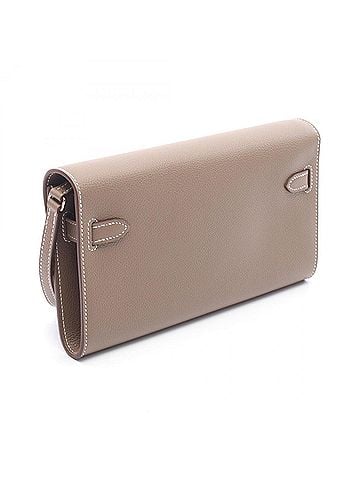 Hermès Hermes Kelly To Go Shoulder Bag/Handbag, Leather, Evercolor, Women's, Gray (view 2)