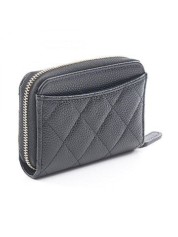 Chanel Chanel Classic Zip Coin Purse Matelassé Wallet - Purse, Caviar Skin (Grained Calfskin), Women's, Black (AP0216) (view 2)
