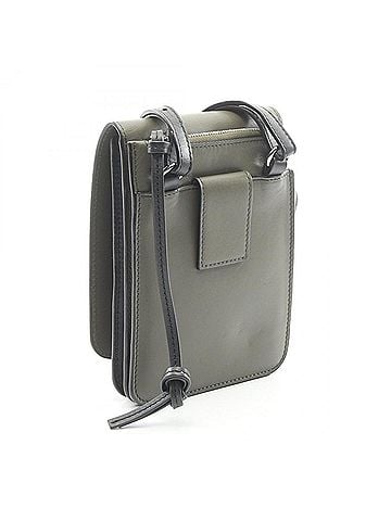Loewe Loewe Gusset Flat Crossbody Bag, Shoulder Handbag, Leather, Men's, Khaki/Black (view 2)