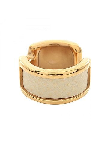 Hermès Hermes Olympe PM accessory, gold plated (GP), Veau Epsom leather, women's, gold/ivory tones. (view 2)