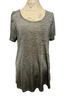Lularoe Gray Short Sleeve Blouse Size 1X - photo 1