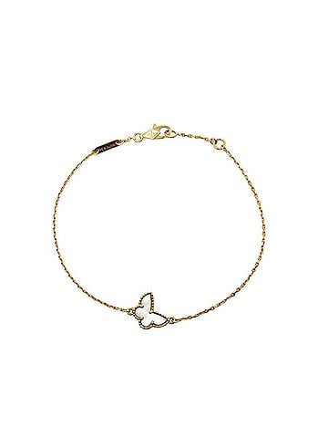 Van Cleef & Arpels Van Cleef & Arpels Sweet Papillon Bracelet VCARF69300 18KYG Yellow Gold Au750 Mother of Pearl Women's (view 2)