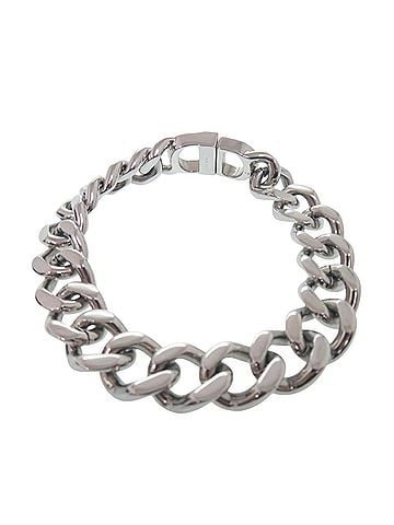 Christian Dior Christian Dior Excellent condition Dior logo icon chain link bracelet, metal silver 0898 men's. (view 2)