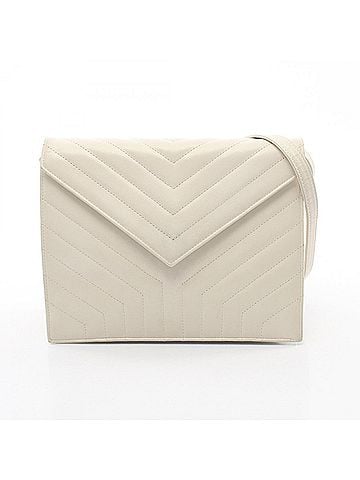 Yves Saint Laurent Yves Saint Laurent shoulder bag/handbag, leather, women's, white. (view 1)