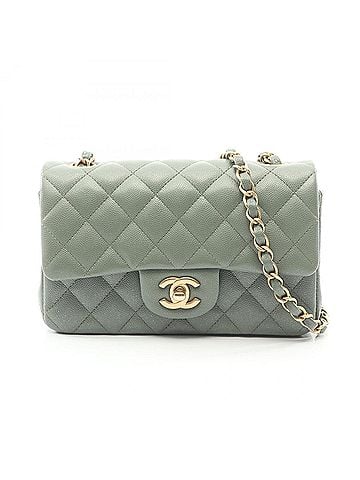 Chanel Chanel Mini Matelassé 20 Shoulder Bag/Handbag, Caviar Leather (Grained Calfskin), Women's, Green, A69900 (view 1)
