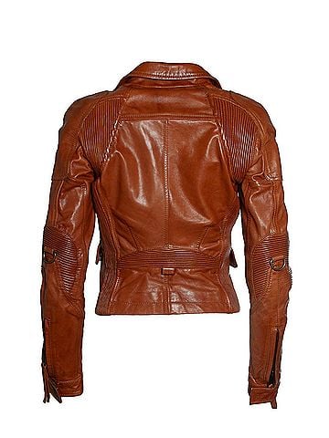 Dsquared2 Dsquared2, leather jacket in cognac (view 2)