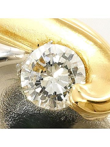 Unbranded PT900 Platinum 18K YG Yellow Gold Ring with 0.10ct Diamond, Total Weight 4.3g, Jewelry (view 2)