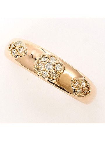 Unbranded 18K (18-karat) Yellow Gold Ring with 0.19ct Diamond, Total Weight 2.3g, Jewelry (view 1)