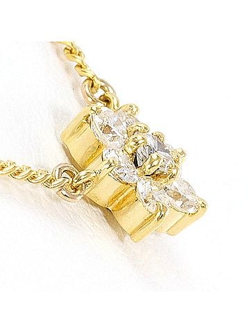 Unbranded 18K (18-karat) Yellow Gold Necklace with 0.30ct Diamond, Total Weight 2.6g, 41cm, Jewelry (view 2)
