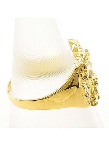 Unbranded 18K (18-karat) Yellow Gold Ring with 0.01 ct Diamond, Total Weight 3.0g, Jewelry (view 2)