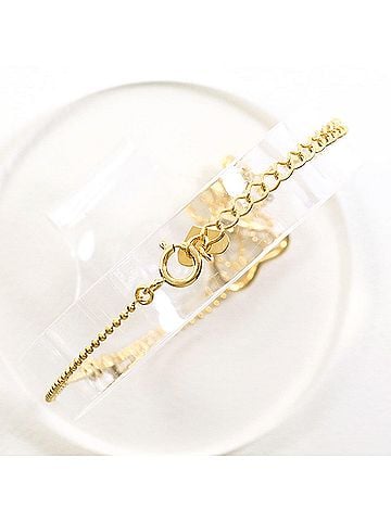 Unbranded 18K (18-karat) Yellow Gold Bracelet, Total Weight 2.1g, 25cm, Jewelry (view 2)