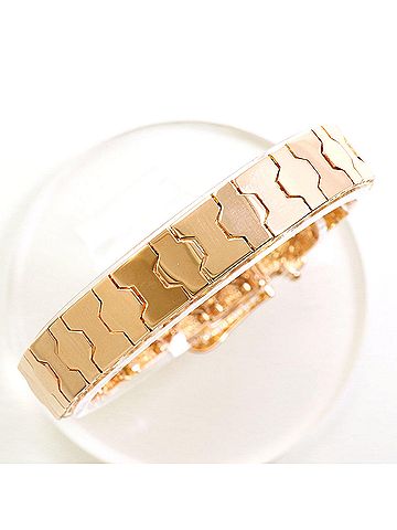 Unbranded 18K (18-karat gold) Pink Gold Bracelet with Zirconia, Total Weight 18.4g, 17cm, Jewelry (view 2)