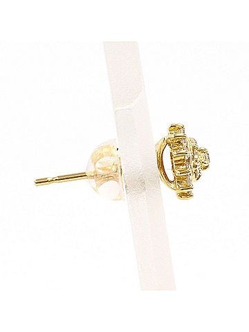 Unbranded 18K (18-karat) Yellow Gold Earring (Single Earring) with 0.11ct Diamond, Total Weight 0.3g, Jewelry (view 2)