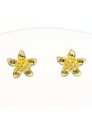 Unbranded 18K (18-karat) Yellow Gold Earrings, Total Weight 1.7g, Jewelry (view 1)