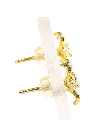 Unbranded 18K (18-karat) Yellow Gold Earrings, Total Weight 1.7g, Jewelry (view 2)