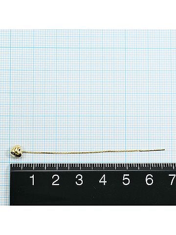 Unbranded 18K (18-karat) Yellow Gold Earrings, Total Weight 0.6g, Jewelry (view 2)