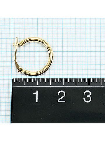 Unbranded 18K (18-karat) Yellow Gold Earring (Single Earring), Total Weight 0.9g, Jewelry (view 2)