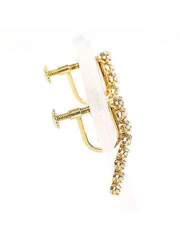 Unbranded 18K (18-karat) Yellow Gold Earrings with 0.10 ct Diamonds, Total Weight 1.4g, Jewelry (view 2)