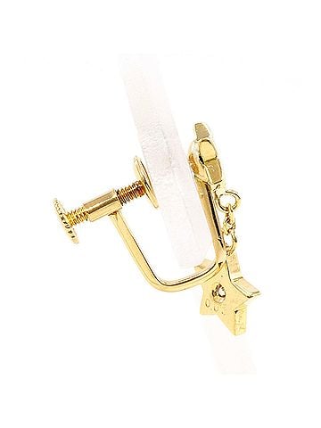 Unbranded 18K (18-karat) Yellow Gold Earring (Single Earring) with 0.03 ct Diamond, Total Weight 1.2g, Jewelry (view 2)