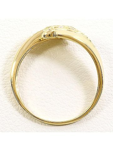 Unbranded 18K (18-karat) Yellow Gold Ring with 0.13ct Diamond, Total Weight 2.5g, Jewelry (view 2)