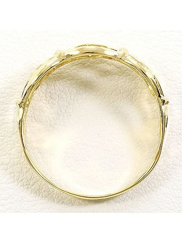 Unbranded 18K (18-karat) Yellow Gold Ring with 0.04ct Diamond, Total Weight 2.4g, Jewelry (view 2)